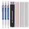 Morning glory 20 mm Lead Holder Pen Mechanical Pencil for Draft DrawingCarpenterCrafting Art Sketching Sharpener Pack of 3 Pens 20mm Lead 1 TubeRed 4Blue 4 Black 412 Box packing