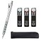 QULLITY Graph Gear 1000 Mechanical Drafting Pencil Ain HBB2B leads original Black slim pen case 05mm