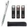 QULLITY Graph Gear 1000 Mechanical Drafting Pencil Ain HBB2B leads original Black slim pen case 05mm