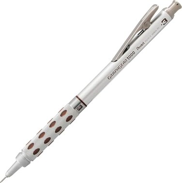 Pentel Arts GraphGear 1000 03mm Premium Mechanical Pencil PG1013EPABP