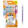 BIC XtraSparkle Number 2 Mechanical Pencils With Erasers Medium Point 07mm 15Count Pack Cute Mechanical Pencils for Girls Boys and Adults
