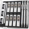 Nicpro 05 Mechanical Pencil Set with Case 3PCS MP1000 Metal Artist Pencil 8 Tube HB Lead Refills 05mm 3 Erasers9 Eraser Refills For Architect Writing Drafting Drawing Engineering Sketching