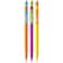 BIC Matic HB Mechanical Pencils and Eraser Assorted Barrel Colours with Fine Point 09 mm Pack of 12 YellowOrangeWhitePink