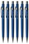 Pentel 07mm P207 Blue P200 Series Automatic Mechanical Draughting Pencil Refillable Lead Eraser P207C Pack Of 6