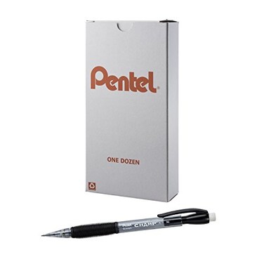 Pentel CHAMP Mechanical Pencil 09mm Tinted Black Barrel Box of 12 AL19A
