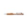 Pentel TwistErase CLICK Mechanical Pencil 07mm CLEAR Barrel Orange Grip 12 pack PD277TF