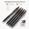 Nicpro 22PCS Art Mechanical Pencil Set Black Artist Metal Drafting Pencil 05 07 09 mm 2PCS 2mm Graphite Lead Holder4B 2B HB 2H for Drawing Writing Sketching With Lead Refills Erasers Case