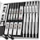 Nicpro Metal Mechanical Pencil Set 5 PCS Art Drafting Pencils 03 05 07 09 mm 2mm Graphite Lead Holder For Sketching Drawing With 9 Tubes 4B 2B HB 2H Colors Lead Refills Erasers Case
