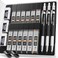 Nicpro 2mm Metal Mechanical Pencil Set with Case 3PCS Lead Pencil Holder 20 mm with 144PCS Lead Refills 4H 2H HB 2B 4B 6B Color Eraser Sharpener for Drafting Writing Drawing Sketching