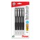 Pentel TwistErase III Mechanical Pencil 05mm Fine Line Black Barrel Pack of 4 QE515BP4A
