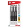 Pentel TwistErase III Mechanical Pencil 05mm Fine Line Black Barrel Pack of 4 QE515BP4A