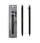 KURUTOGA Mitsubishi Pencil Mechanical Pencil Metal 05mm Nocturne Black M5KH1P24 With Original Stylus Ballpoint Touch Pen