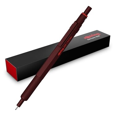 Rotring 600 FullMetal Body 07mm Mechanical Pencil Black for Precise RulerBased Drawing