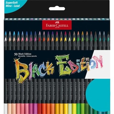 Faber-Castell FaberCastell Black Edition Colored Pencils Classic 1 Count Pack of 50