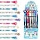 TINYMILLS 24 Pcs Penguins Multi Point Stackable Push Pencil Assortment with Eraser for Winter Themed Party Favor Ice Skating Party Favors Classroom Rewards Carnival Prizes