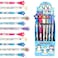 TINYMILLS 24 Pcs Penguins Multi Point Stackable Push Pencil Assortment with Eraser for Winter Themed Party Favor Ice Skating Party Favors Classroom Rewards Carnival Prizes