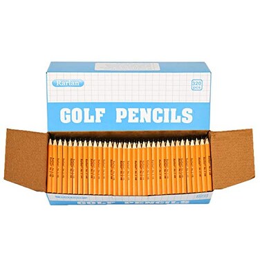 Rarlan Golf Pencils 2 HB PreSharpened 320 Count Bulk Pack