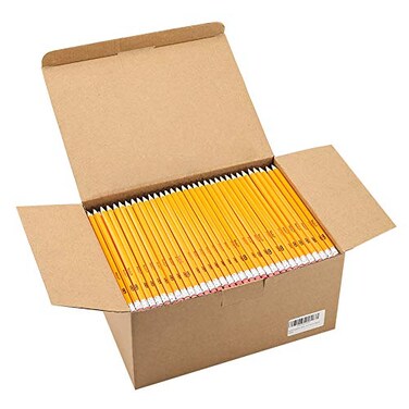 Madisi WoodCased 2 HB Pencils Yellow Presharpened Bulk Pack 576 pencils in box