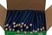 Alpen Glow Products Half Pencils Sharpened Hex Royal Blue Bulk Box of 288