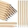 Fumete 100 Pieces Wooden Pencils Bulk No Eraser Hexagonal HB Graphite Unsharpened Natural Wood Pencils Without Erasers Classroom Gifts for Students Bulk Goodie Bag Stuffers