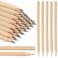Fumete 100 Pieces Wooden Pencils Bulk No Eraser Hexagonal HB Graphite Unsharpened Natural Wood Pencils Without Erasers Classroom Gifts for Students Bulk Goodie Bag Stuffers