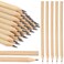 Fumete 100 Pieces Wooden Pencils Bulk No Eraser Hexagonal HB Graphite Unsharpened Natural Wood Pencils Without Erasers Classroom Gifts for Students Bulk Goodie Bag Stuffers