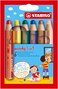 STABILO MultiTalented Pencil woody 3 in 1 Pack of 6 Assorted Colors