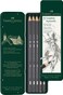 Faber-Castell FaberCastell 5 Piece Quality WaterSoluble Graphite Aquarelle Pencils in a Tin Including HB 2B 4B 6B and 8B Grey