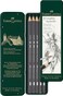 Faber-Castell FaberCastell 5 Piece Quality WaterSoluble Graphite Aquarelle Pencils in a Tin Including HB 2B 4B 6B and 8B Grey