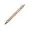 Everyman Rose Gold Grafton Full Click Refillable 07mm Gel Ink Pen Sleek Anodized Aluminum EDC Pen with Deep Grooved Grip Smooth Writing Pocket Pen for Office Travel Gifting Daily Use