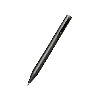 Everyman Gunmetal Grafton Twist Refillable 07mm Gel Ink Pen Sleek Anodized Aluminum Pocket Pen with Grooved Grip Smooth Writing EDC Ink Pen for Office Travel Work Gifting