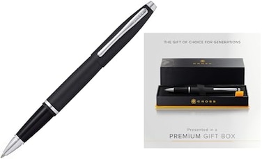 Cross Calais Refillable Gel Ink Rollerball Pen Medium Rollerball Includes Premium Gift Box Matte Black