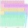 Thenshop 100 Pieces Retractable Black Gel Ink Pens 05mm Fine Point Writing Pens Pastel Office Supplies for Writing Journaling Taking Notes School Office