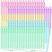 Thenshop 100 Pieces Retractable Black Gel Ink Pens 05mm Fine Point Writing Pens Pastel Office Supplies for Writing Journaling Taking Notes School Office