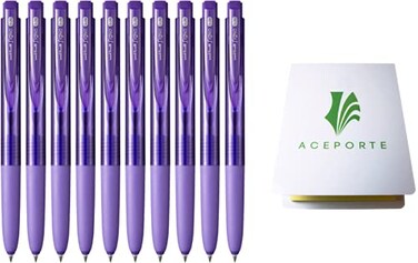 Uni-Ball UniBall Signo RT1 028mm Smooth Ink Flow Gel pen Retractable Gel Ink Pen Ultra Micro Point Violet