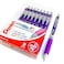 ENERGEL Pentel XM BL77 Retractable Liquid Gel Ink Pen 07mm 52 Recycled Wallet of 9 Purple