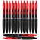 Uni-Ball UniBall Signo 307 Medium Point Retractable Rollerball Pens Red 12 2 Bonus Pens