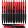 Uni-Ball UniBall Signo 307 Medium Point Retractable Rollerball Pens Red 12 2 Bonus Pens