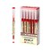BEMLP Gel Ink Pen Extra Fine Point Pens Ballpoint Pen 035mm Red Liquid Ink Rollerball Gel Pens Premium QuickDrying For Japanese Office School Stationery Supply 12 Packs