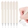 RIANCY Gel Pens 6 Pcs 05mm Black Ink Pens Fine Point Aesthetic Pens Smooth Writing Pen Cute Office School Supplies Gifts for Women Men