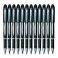 Uni-Ball Uniball SX210 Jetstream Rollerball Pen Rubber Grip 10mm Tip 07mm Line Black Ref 9008000 Pack of 12