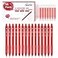 feela 30 Pack Retractable Red Ink Gel Pens Set Medium Point 15 Piece Fine Point Gel Pen with 15 Refills for Smooth Writing