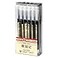 BEMLP Gel Ink Pen Japanese Style Liquid Ink Rollerball Pens Quick Drying 035mm Ultra Fine Point Ballpoint Maker Pen Premium for Office School Stationery Supply12 PcsSet Black