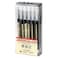 BEMLP Gel Ink Pen Japanese Style Liquid Ink Rollerball Pens Quick Drying 035mm Ultra Fine Point Ballpoint Maker Pen Premium for Office School Stationery Supply12 PcsSet Black