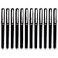 BaoKe Gel Ink Pens Rollerball Pens 07mm Medium Line Box of 12 Pack PC1838 black