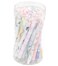 YIKANGHENG 30 Pcs Fine Point Cute Pens With a Pen Holder 05mm 30 Different Random Styles Black Ink Kawaii Gel Pens for Office Study Gift and Home Supplies 30