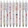 Maydahui 12 PCS Rabbits Carrots Gel Pen Cute Cartoon Pens Retractable Printing Pen Black Ink for Students Office School Supply