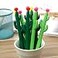Aimyoo Pack of 30 Cactus Shaped Ballpoint Black 05mm Gel Ink Rollerball Pen for School Home Office