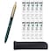 QULLITY ZEBRA SARASA GRAND Gel Ballpoint Pen 03mm Green Black 10 Refills qullity original Black slim pen case