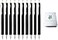 ACEPORTE ZEBRA SARASA NANO 03mm Gel Ballpoint Pen 10 Pack Black with Sticky Notes Value Set JJH72BK